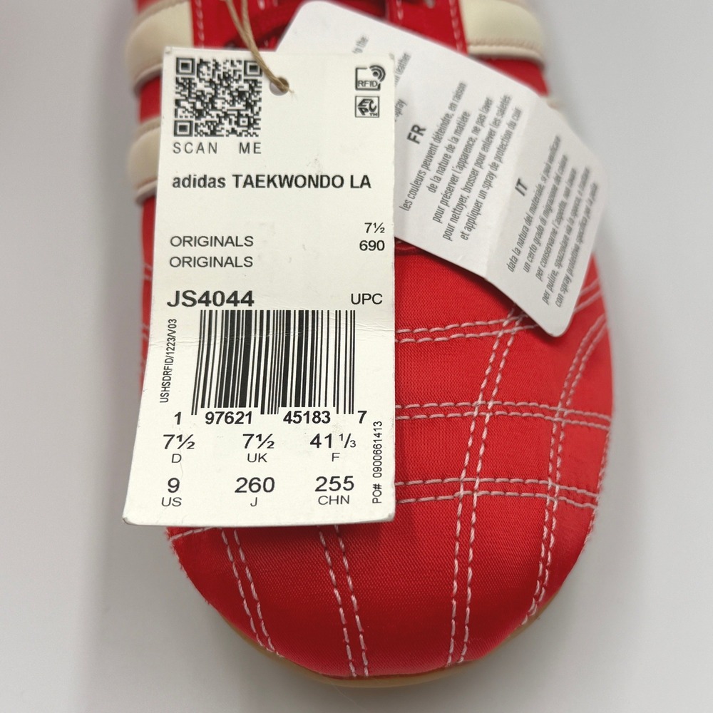 Adidas Taekwondo Retro - Off White/Better Scarlet JS4044 Women's 9 **NEW** - Picture 12 of 15